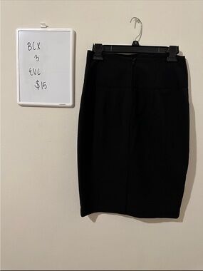 BCX Black High-Waist Pencil Skirt